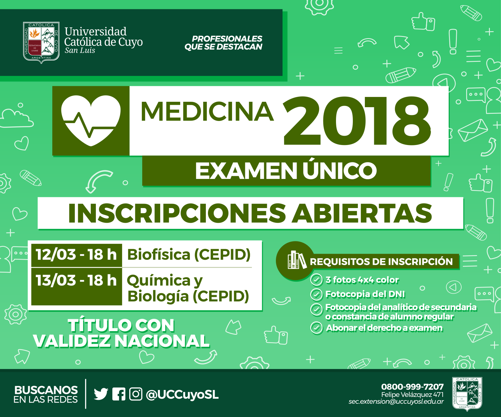 Examen unico medicina 2018